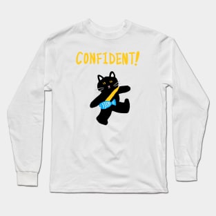 confident cat Long Sleeve T-Shirt